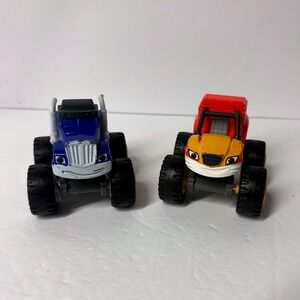 Blaze and the Monster Machines Crusher & Rescue Stripes Diecast Trucks Toys